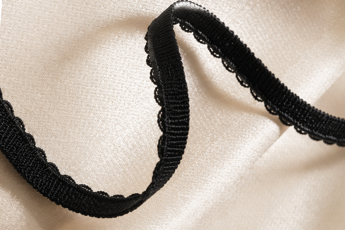 Черная становая резинка 10 мм для пошива бюстгальтеров, эластичная, швейная фурнитура