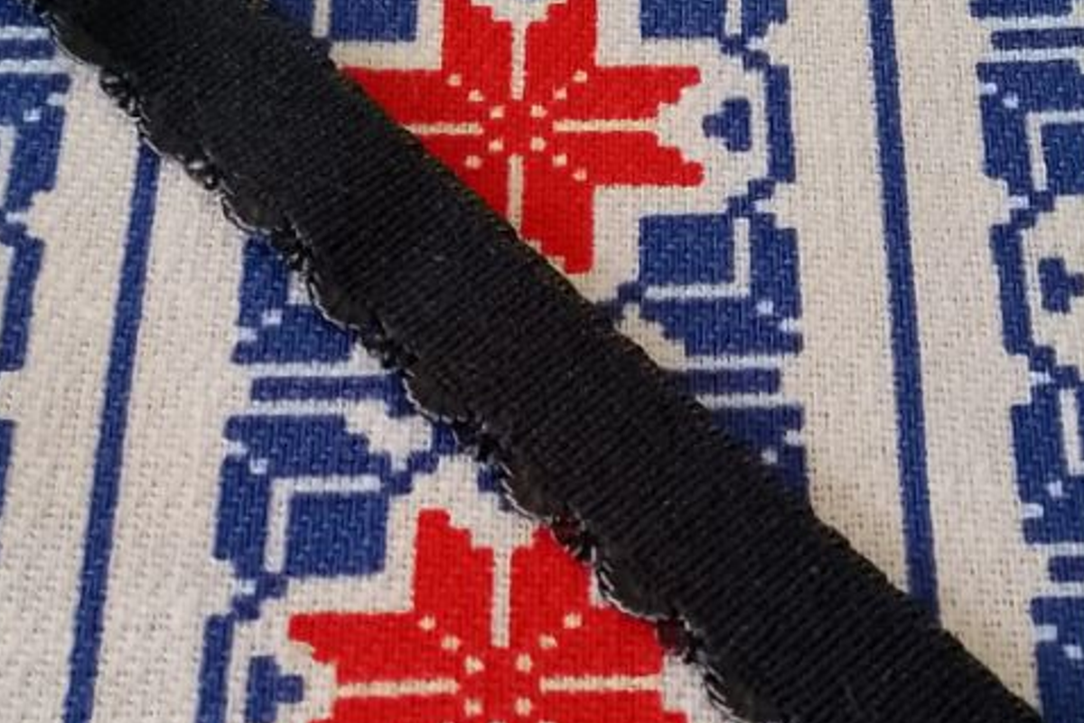 Эластичная  становая резинка  10 мм для женского бюстгальтера, черная